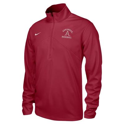 Arkansas Nike Baseball Training 1/4 Zip CRIMSON