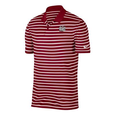 Alabama Vault Nike Golf Victory Stripe Polo