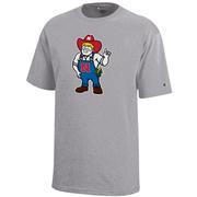  Nebraska Champion Youth Giant New Herbie Logo Tee