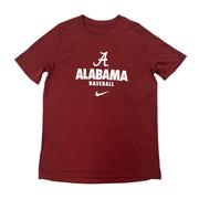  Alabama Nike Youth Baseball Legend Tee