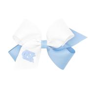  Unc Medium Two- Tone Grosgrain Hair Bow