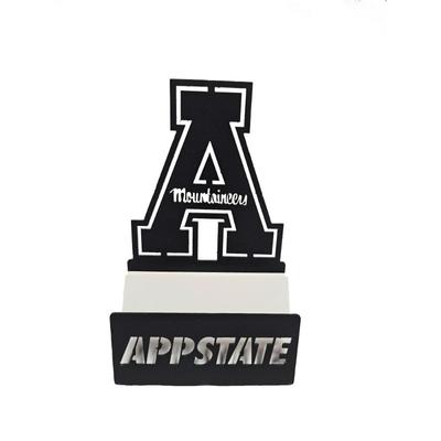 App State Metal Business Card Holder