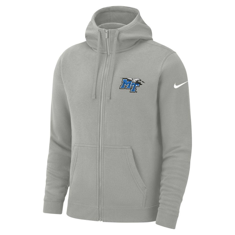 MTSU | MTSU Nike Club Fleece Full Zip Hoodie | Alumni Hall