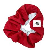  Pomchie Crimson And White Single Scrunchie