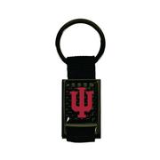  Indiana Carbon Fiber Rectangle Keychain