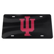  Indiana Black With Red Trident License Plate