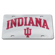  Indiana Silver With Trident License Plate