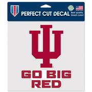  Indiana 8 X 8 Go Big Red Decal