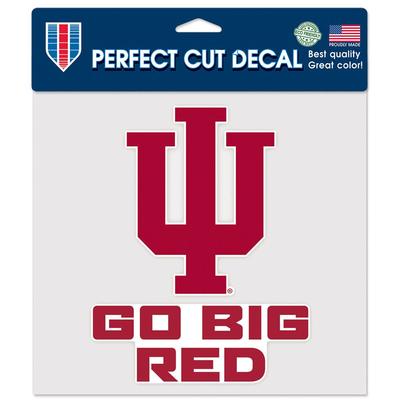 Indiana 8 x 8 Go Big Red Decal