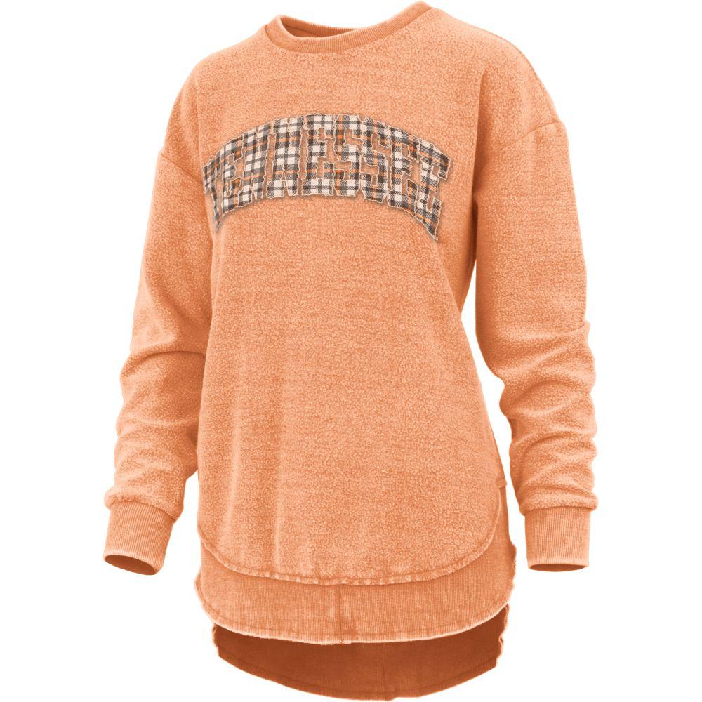 Vols | Tennessee Pressbox Oakville Plaid Reverse Poncho Pullover ...