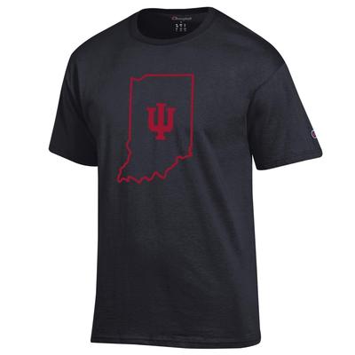 Indiana Champion Giant IU State Tee BLACK