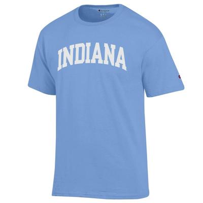 Indiana Champion Women's White Arch Tee LT_BLUE