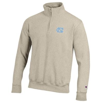 Carolina Champion Embroidered Logo 1/4 Zip OATMEAL