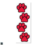  Dog Paw Prints 4- Pack Decals