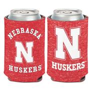  Nebraska 12 Oz Heathered Can Cooler