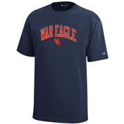  Auburn Champion Youth War Eagle Arch Tee