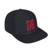  Nebraska Adidas Flat Brim Snapback Hat