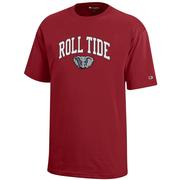  Alabama Champion Youth Arch Roll Tide Tee