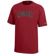  Arkansas Champion Youth Arch Razorbacks Tee