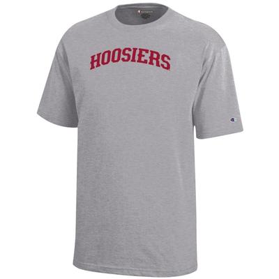 Indiana Champion YOUTH Hoosiers Arch Tee OXFORD_GREY