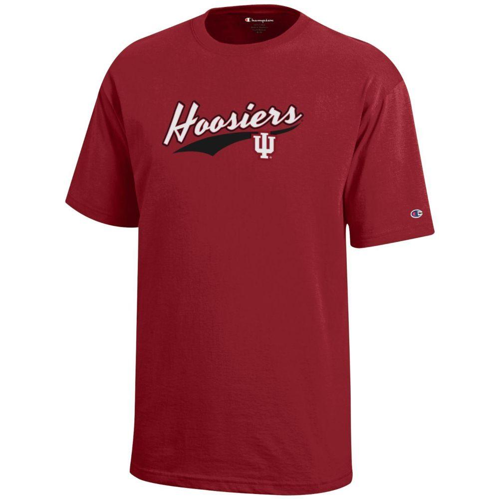 Hoosiers | Indiana Champion YOUTH Hoosiers Script/Logo Tee | Alumni Hall