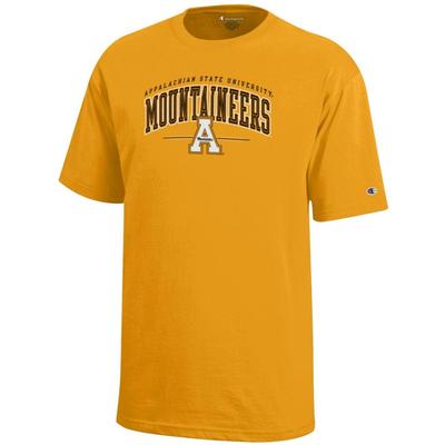 App State Champion YOUTH Mountaineers Arch Underline Tee
