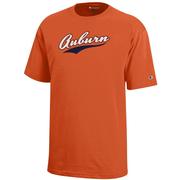  Auburn Champion Youth Script Tee