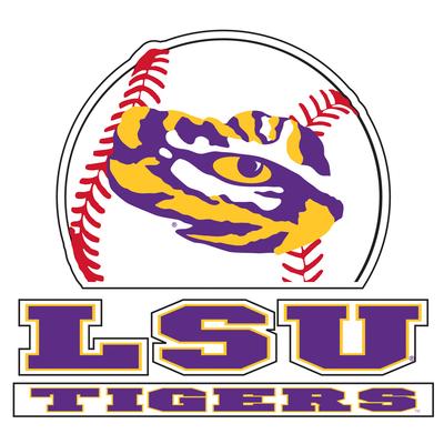 LSU Decal State Outline/Tiger Eye 4