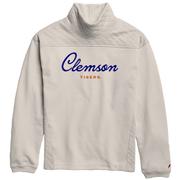  Clemson League Highland Funnel Neck Embroidered Script Pullover