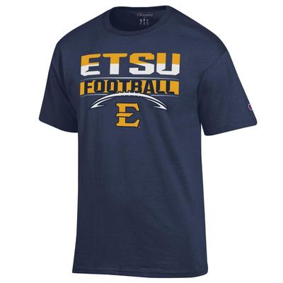 ETSU Champion Split Color Over Football Tee