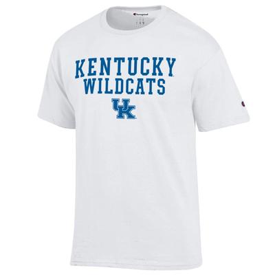 Kentucky Champion Straight Stack Tee WHITE