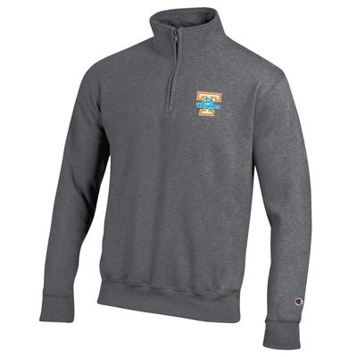 Tennessee Lady Vols Champion Embroidered Logo 1/4 Zip GRANITE_HTHR