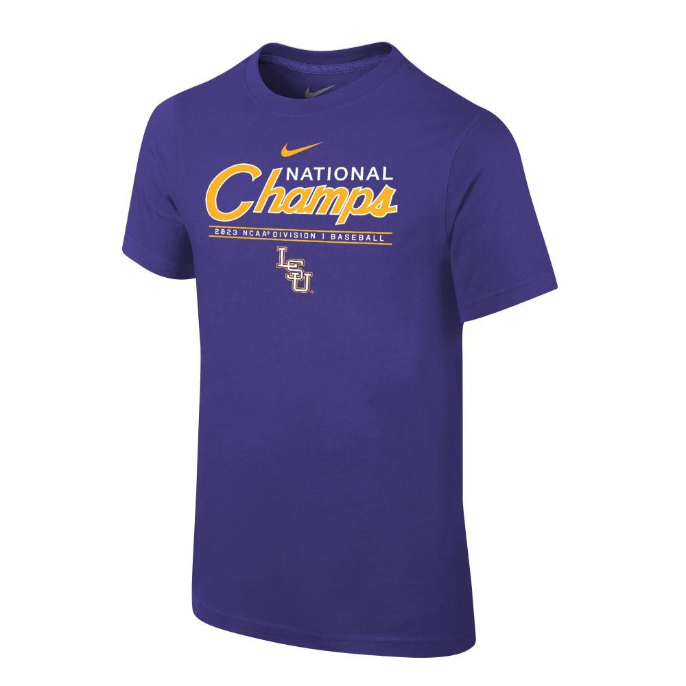 LSU | LSU Nike YOUTH 2023 College World Series Champs Core Tee | Alumni ...