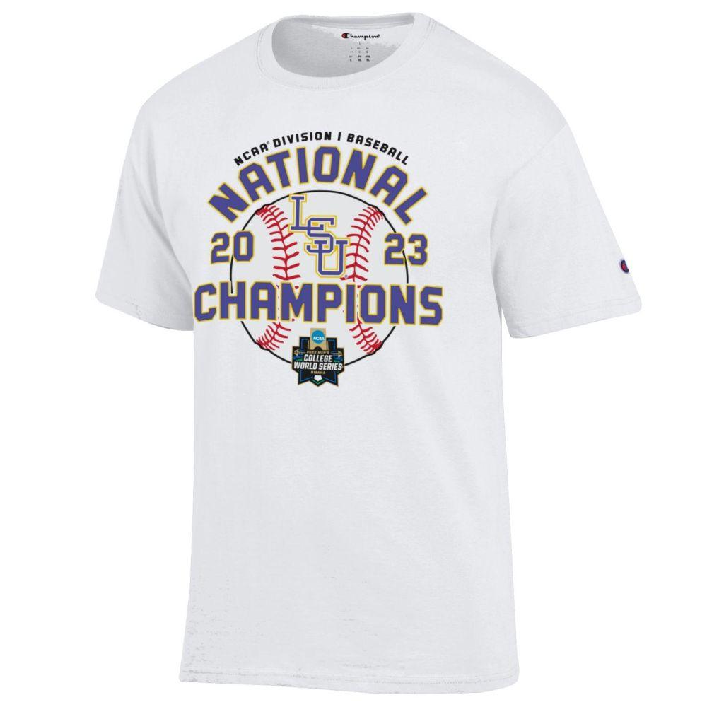 LSU Tigers ProSphere Baseball National Champions Adult Full-Button