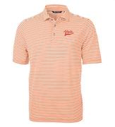  Tennessee Cutter & Buck Virtue Eco Pique Stripe Vol Script Polo