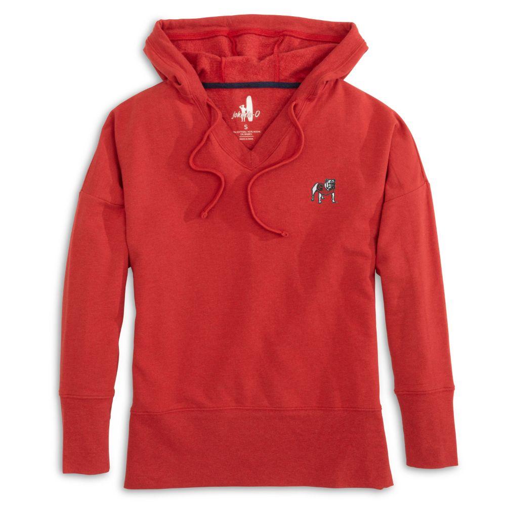 Mens Red Polo Hoodie