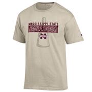  Mississippi State Champion Wordmark Stack Over Tonal Logo Tee