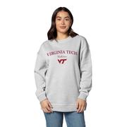  Virginia Tech Minimal Arc Est Logo Warm Up Crew Sweatshirt