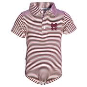  Mississippi State Garb Infant Carson Stripe Polo Jumper