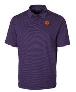  Clemson Cutter & Buck Forge Pencil Stripe Polo