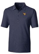  West Virginia Cutter & Buck Forge Pencil Stripe Polo