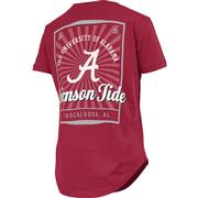  Alabama Pressbox Sunraze Rounded Bottom Tee