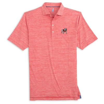 Georgia Johnnie-O Huron Heathered Polo RED