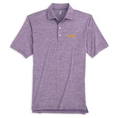 LSU Johnnie-O Huron Heathered Polo