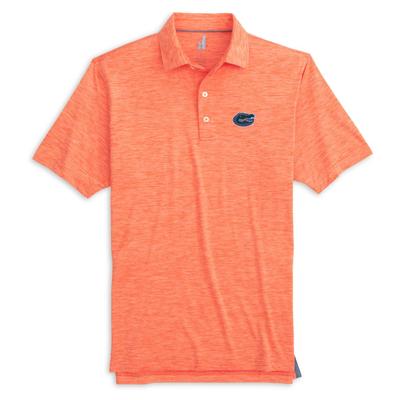 Florida Johnnie-O Huron Heathered Polo ORANGE