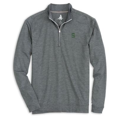 Michigan State Johnnie-O Vaughn 1/4 Zip Pullover BLACK