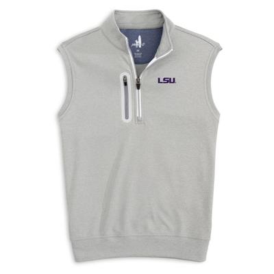 LSU Johnnie-O Denny 1/4 Zip Vest STEEL