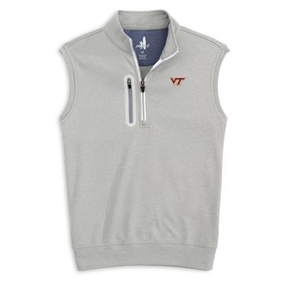 Virginia Tech Johnnie-O Denny 1/4 Zip Vest STEEL