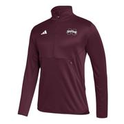  Mississippi State Adidas Sideline Knit 1/4 Zip Pullover