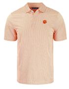  Clemson Cutter & Buck Pike Symmetry Print Polo